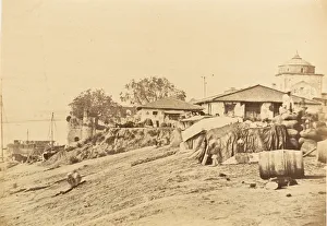 Uttar Pradesh Gallery: Ghat at Allahabad Fort, 1858-61. Creator: Unknown