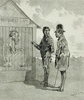 Rops Felicien Prints: A Gheel dans un an, 1856. Creator: Félicien Rops