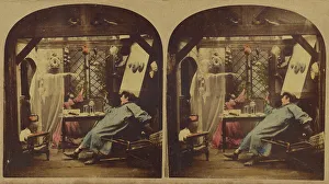 London Stereoscopic Photographic Co Prints: A Ghost, about 1865. Creator: London Stereoscopic & Photographic Co