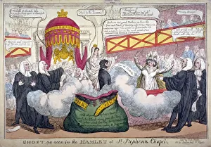 Horrified Prints: Ghost as seen in the Hamlet of St Stephens Chapel, 1820