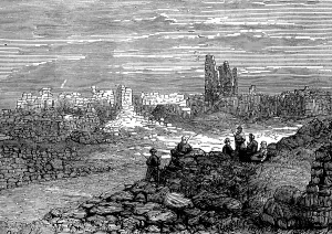 Palestine Asia Prints: The Giant Cities of Bashan - Busan, 1873. Creator: Unknown