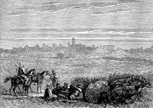 Palestine Asia Prints: The Giant Cities of Bashan - Busrar, 1873. Creator: Unknown