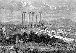 Palestine Asia Prints: The Giant Cities of Bashan - Kanawat, 1873. Creator: Unknown