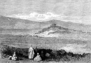 Palestine Asia Prints: The Giant Cities of Bashan - Um es Zeitoon, 1873. Creator: Unknown