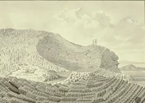 Basalt Prints: Giant's Causeway, 1772. Creator: John Cleveley the Younger