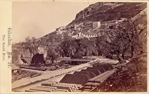 View To Land Prints: Gibraltar, The South Port, 19th century. Creator: Anon