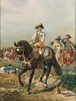 Gideon Ernst Freiherr von Loudon at Kunersdorf, 1877. Creator: L'Allemand; Siegmund (1840-1910)