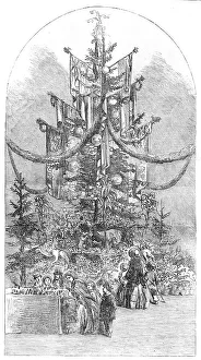 Enormous Prints: Gigantic Christmas-Tree, at the Crystal Palace, Sydenham, 1854. Creator: Unknown