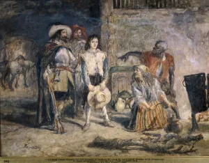 Gil Blas Prints: Gil Blas taken prisoner, 1892. Artist: Sir John Gilbert