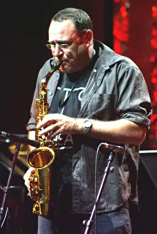 Israeli Prints: Gilad Atzmon, Brecon Jazz Festival, Powys, Wales. Artist: Brian O Connor