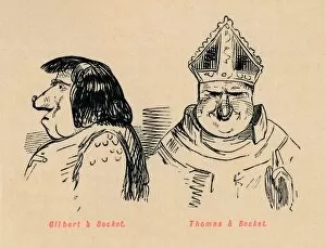The Comic History Of England Gallery: Gilbert a Becket, Thomas a Becket, c1860, (c1860). Artist: John Leech