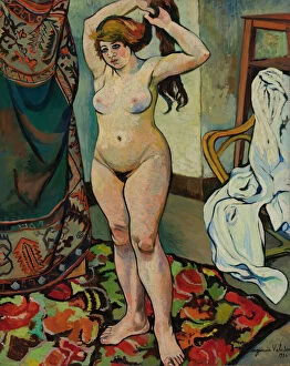1920 Gallery: Gilbert nue se coiffant, 1920. Creator: Valadon, Suzanne (1865-1938)