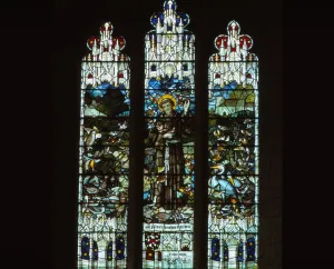 Hampshire Prints: Gilbert White Memorial Window, Selborne Church, Hampshire, 20th century. Artist: CM Dixon
