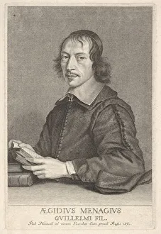 Nanteuil Robert Prints: Gilles Menage, ca. 1652. Creator: Robert Nanteuil