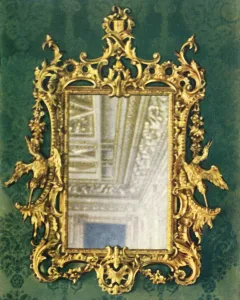 Wd And Ho Prints: One of Four Gilt Mirror Frames, 1938. Creator: Unknown