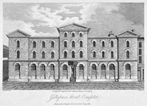 Law And Order Prints: Giltspur Street Compter, City of London, 1805. Artist: H Owen