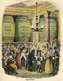 Publisher Gallery: The Gin Palace, c1900. Artist: George Cruikshank