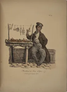 Merchants Prints: Gingerbread merchant. From the Series Cris de Paris (The Cries of Paris)
