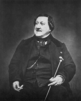 Images Dated 16th March 2011: Gioachino Rossini, Italian composer, c1865. Artist: Etienne Carjat