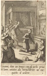 Blindness Prints: Gioanni, 1619. Creator: Jacques Callot