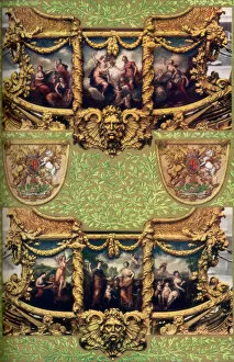Battista Cipriani Gallery: Giovanni Ciprianis painted panels on the Gold State Coach, 1762, (1937)