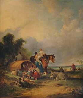 Frederic Gordon Roe Collection: A Gipsy Encampment, c1788. Artist: William Shayer