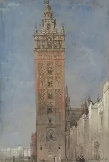 The Giralda, Seville, 1833. Creator: David Roberts