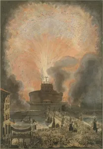 Firework Prints: The Girandola at the Castel Sant Angelo, late 18th-early 19th century