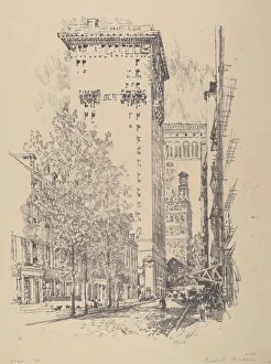 Girard Street, 1912. Creator: Joseph Pennell