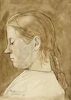Rissanen Juho Prints: Girl, 1897. Creator: Juho Rissanen
