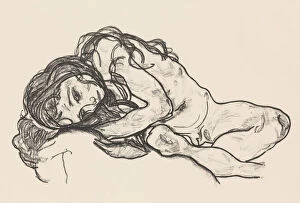 Girl, 1918. Creator: Egon Schiele
