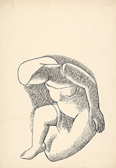 Orava Gallery Prints: Girl, 1928-1929. Creator: Mikulas Galanda