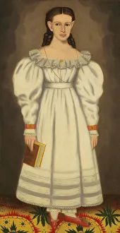Leg Of Mutton Sleeve Prints: Girl of the Bangs-Phelps Family, ca. 1848. Creator: Erastus Salisbury Field