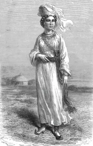 Central Asia Prints: Girl of Bokhara; Notes on Western Turkistan, 1875. Creator: Unknown