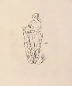 Girl with Bowl, 1895. Creator: James McNeill Whistler (American, 1834-1903)