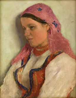 1893 Prints: Girl from Bronowice, 1893-1894. Creator: Aleksander Gierymski
