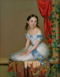 Schwede Prints: Girl with a cashmere scarf (Portrait of Princess Abamelek-Lazareva)