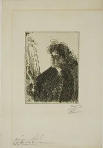 Girl with a Cigarette I, 1891. Creator: Anders Leonard Zorn