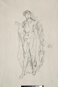 1834 1903 Prints: The Girl. Creator: James McNeill Whistler (American, 1834-1903)