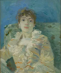 Beauty Collection: Girl on a Divan, ca 1885. Artist: Morisot, Berthe (1841-1895)