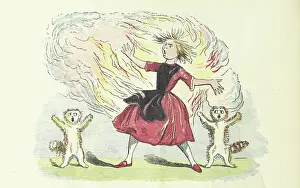 Burned Prints: Girl on fire - scene from The Dreadful Story Of The Girl And The Lucifer Matches
