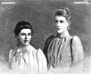 Graduate Prints: The two girl Graduates in Natural Science at Oxford, 1891, 1891. Creator: Unknown