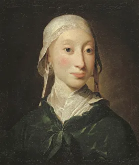 Earring Prints: A Girl from Holstein, 1766-1767. Creator: Jens Juel