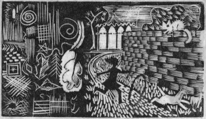 Girl with hoop, 1951. Creator: Shirley Markham