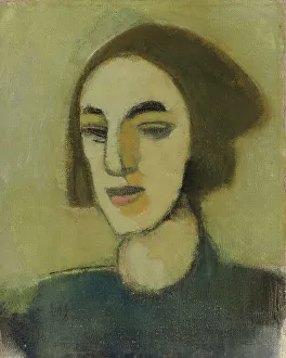 1941 Prints: Girl from Loviisa, 1941-1942. Creator: Helene Schjerfbeck