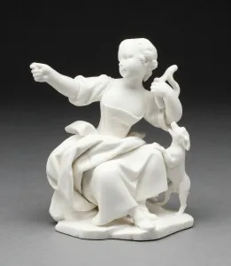 And Xc9 Prints: The Girl Offers Her Coin in Payment, Sevres, c. 1757