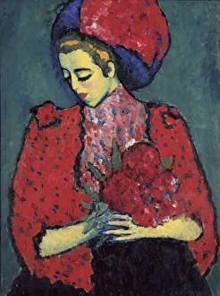 Girl with Peonies, 1909