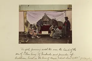 Shinichi Suzuki I Prints: A girl pouring sweet tea... about 1873-1883. Creator: Shinichi Suzuki I