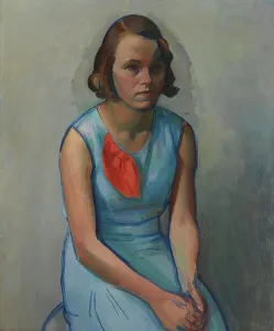 Girl Sitting, 1933. Creator: Ilmari Aalto