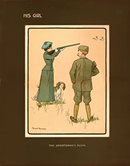 Shotgun Prints: His Girl, The Sportsmans Duck. Creator: Victor Venner
